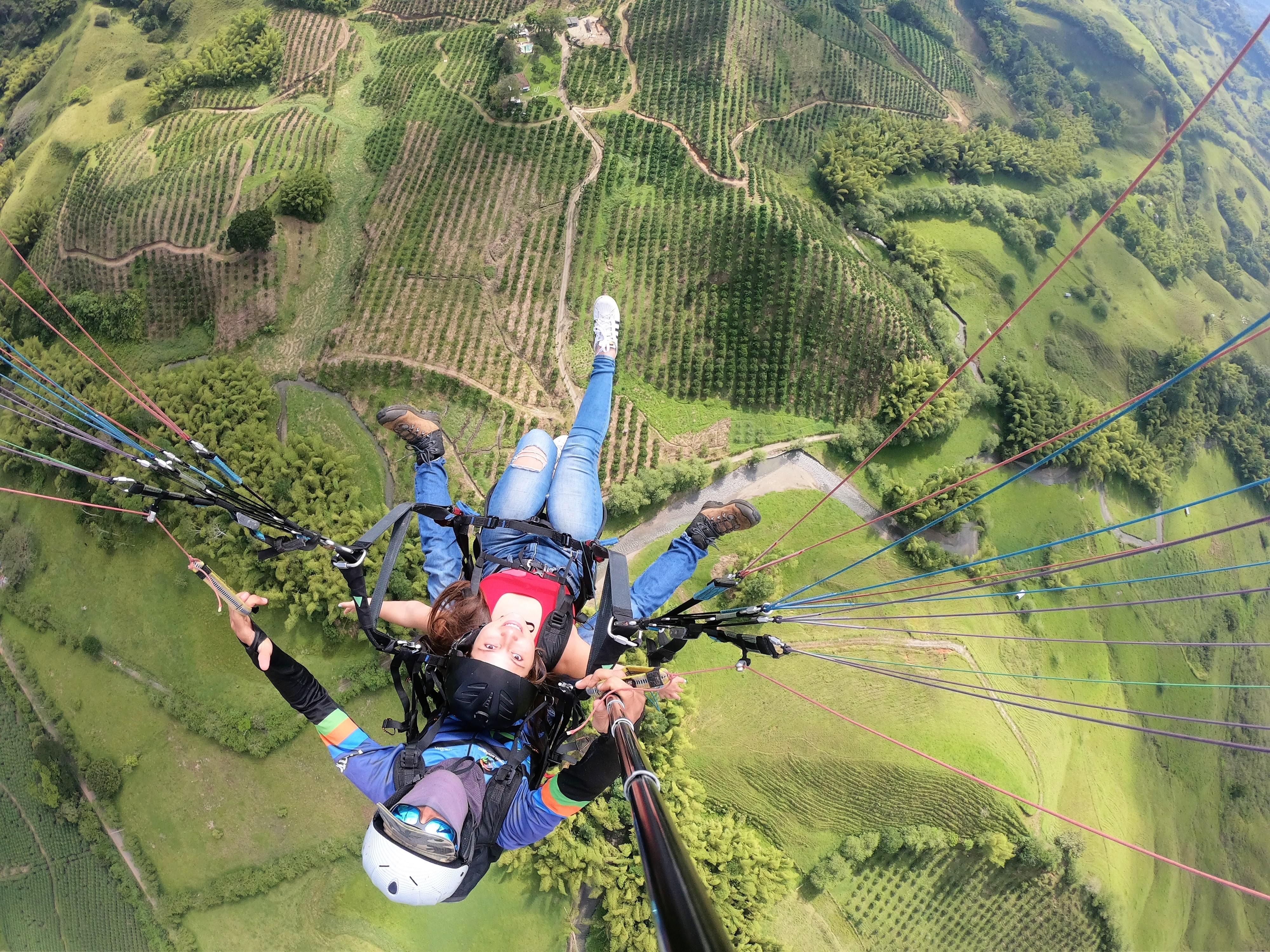 Vistas desde el parapente